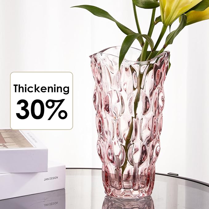 CEMABT Glass Vases for Flowers, Unbreakable 3.4 lb Morden Vases for Tables - Image 4