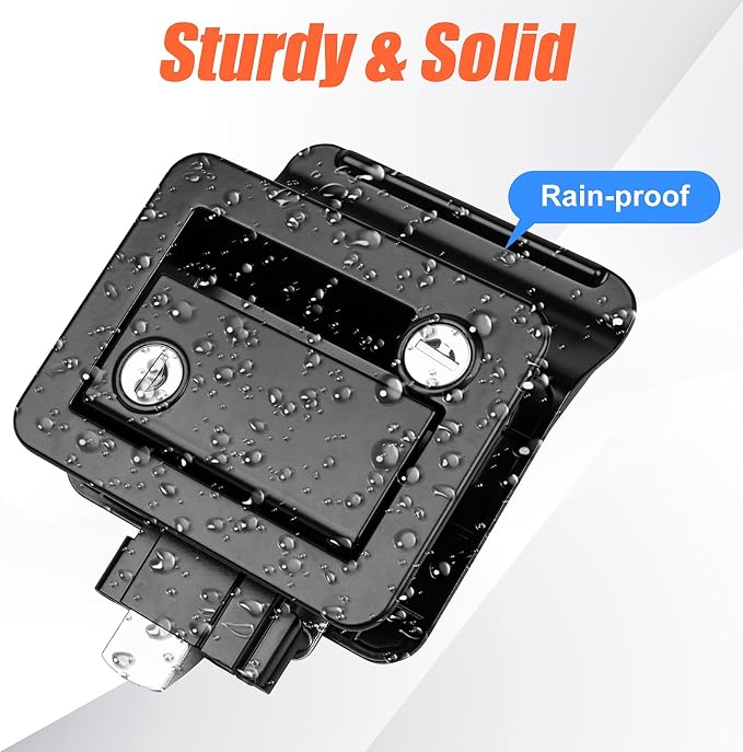 Siasky Black RV Door Lock Replacement, Upgraded RV Door Latch - Image 5