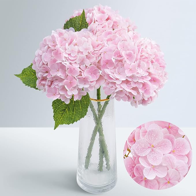 21" Real Touch Hydrangea Artificial Flowers by Waipfaru