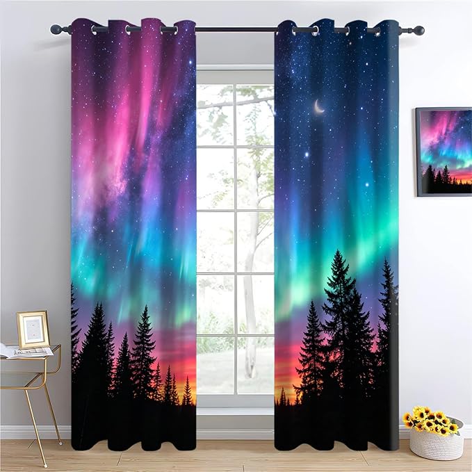 Aurora Forest Curtains 63 Inches Long - Image 4