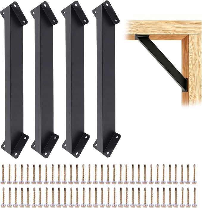 4Pcs 45 Degree Angle Bracket Support Kit by Rotulark