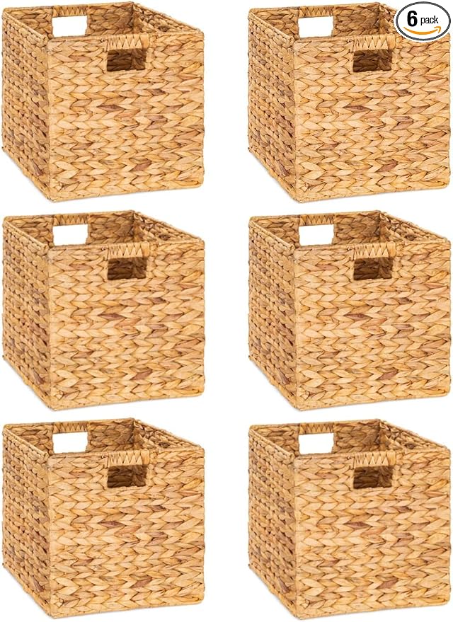 M4DECOR 10.5 x 10.5in Wicker Storage Baskets by M4DECOR