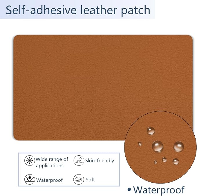 Self Adhesive Leather Repair Patch, 8×12 Inch Sofa Leather Repair Patch - Image 3