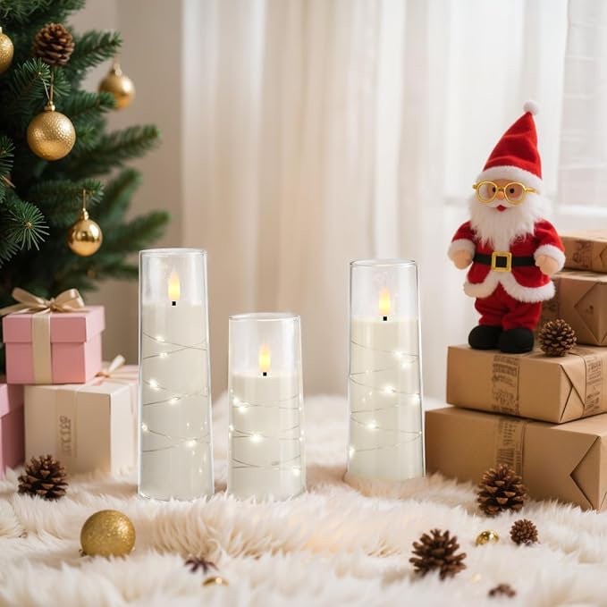 Raycare 7 Pack Flameless Battery Operated Pillar Candles - Image 9
