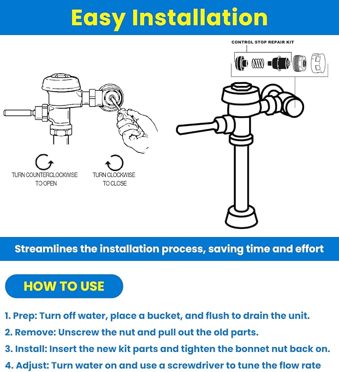 H-541-A 1" Screwdriver Control Stop Repair Kit - Image 4