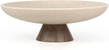 LIN CHUAN Large Decorative Bowl, Resin Pedestal Fruit Bowl, this stylish bowl by LINCHUAN