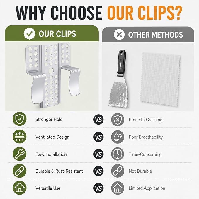 12 Pack Drywall Repair Clips Stainless Steel - Image 6