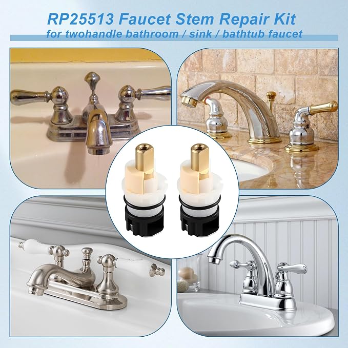 4 Pack RP25513 Faucet Stem Replacement, Compatible - Image 4