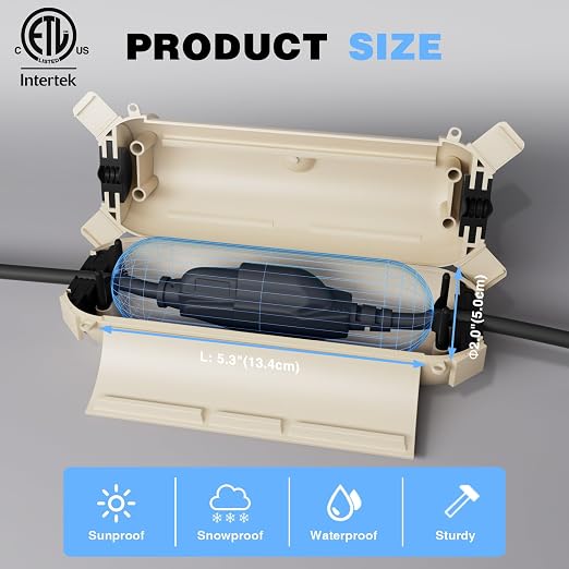 3 Pack Outdoor Extension Cord Cover Waterproof, Cord Box - Image 3