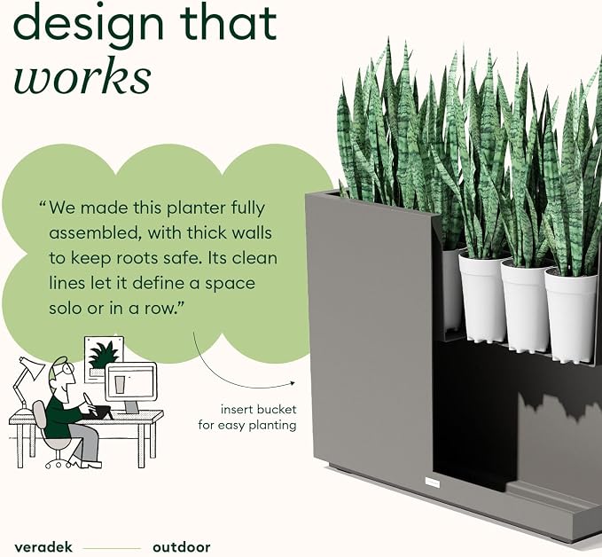 Veradek Block Series Span Planter - Image 3
