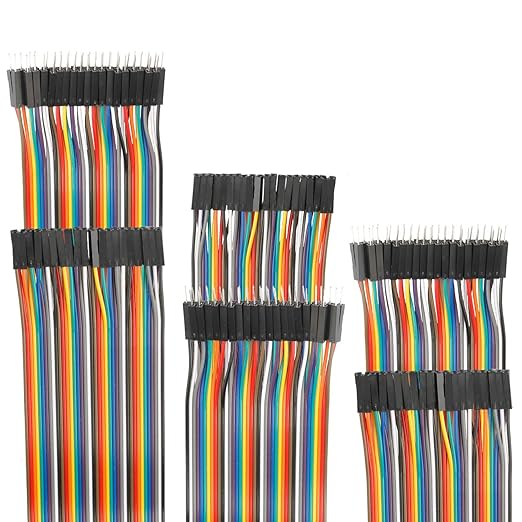 120pcs 100cm Dupont Wire Male to Female Breadboard Jumper Wires 39.4 inch by EDGELEC