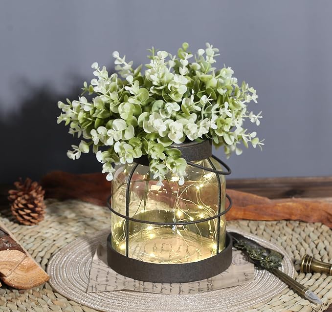 Dnnnii Vintage Glass Farmhouse Vase - Image 3