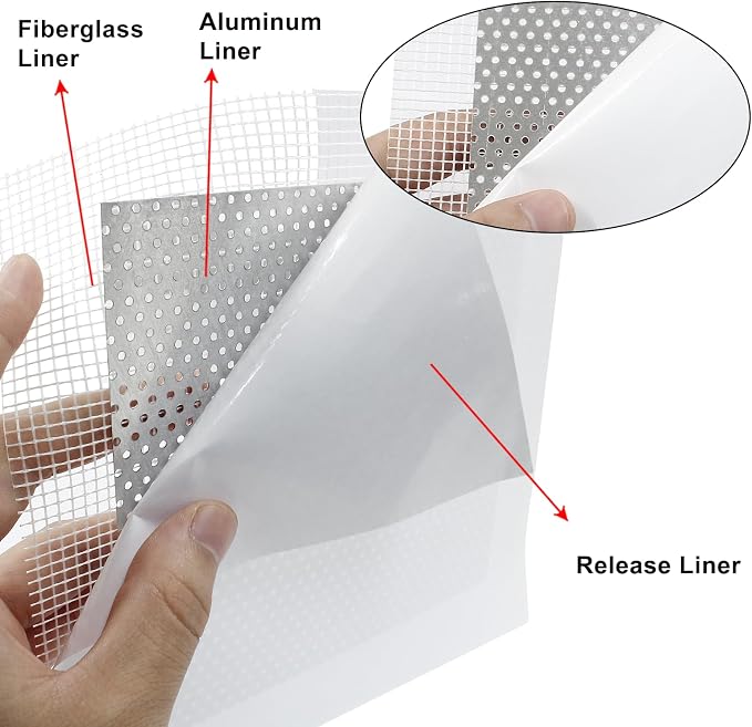 6Pcs Drywall Repairs Patch, 6 x 6 Inch Drywall Repair Kit, Self Adhesive Wall - Image 3