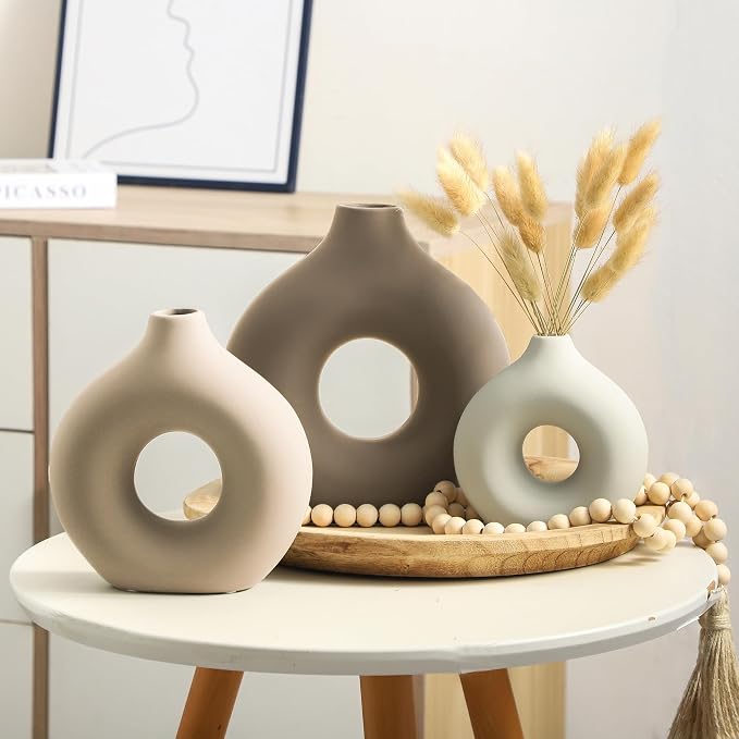 Vanselia Ceramic Vase Home Table Decor - Image 4