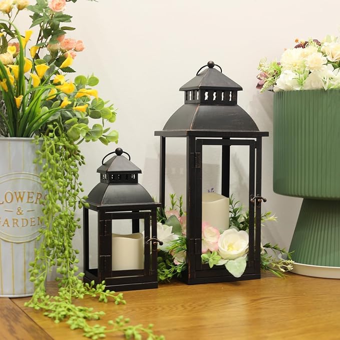NEEDOMO LED Lanterns Decorative Outdoor&Indoor, Lantern Decor - Image 8