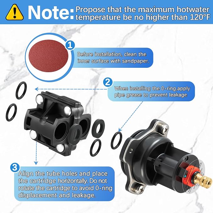 GP76851 Mixer Cap and GP500520 Pressure Balancing Unit, Compatible - Image 3