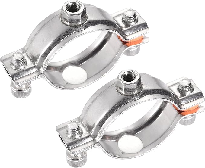 uxcell Wall Ceiling Mount Pipe Supports, 304 Stainless Steel Adjustable Pipe by uxcell