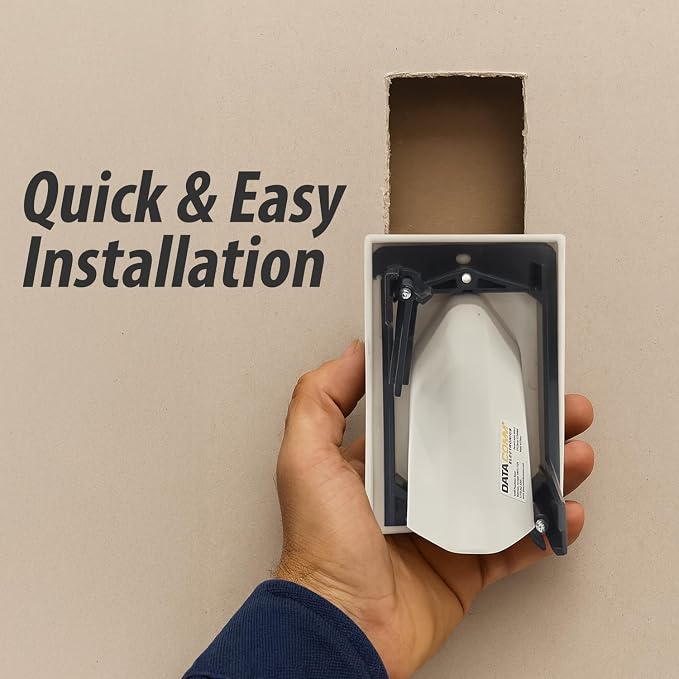 DataComm Electronics 1-Gang Recessed Cable Wall Plate - Image 4