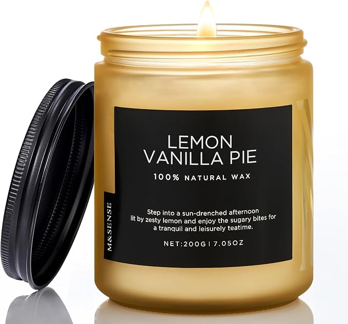 M&SENSE Lemon Vanilla Scented Candles by MSENSE