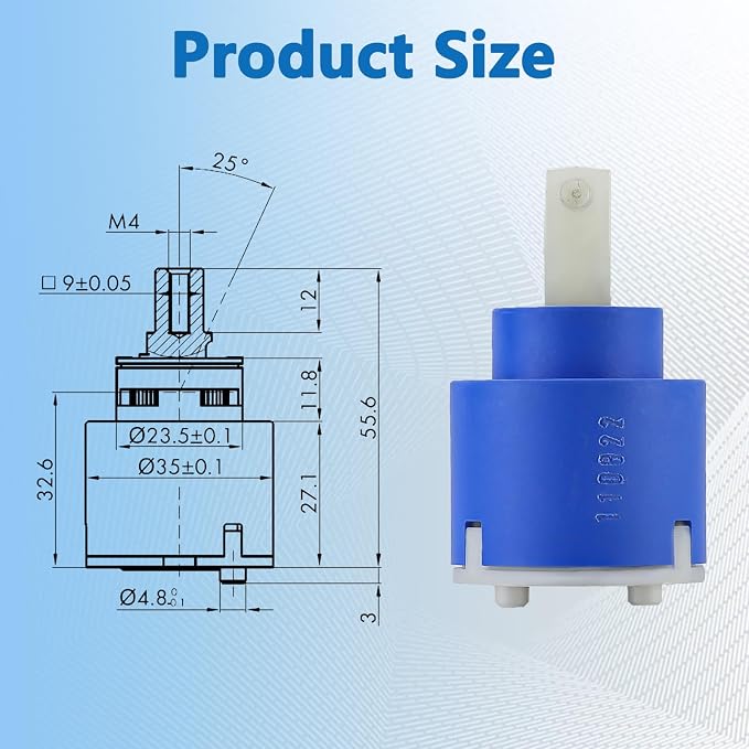 K35A Faucet Cartridge, Replacement Cartridge Compatible - Image 2