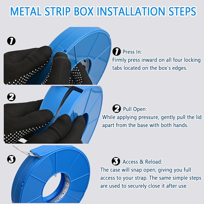 Metal Pipe Strap, 3/4 inch, 100 FT, Galvanized Hanger Strapping - Image 5