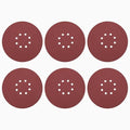 HARFINGTON 10 Pcs 9 Inch Sanding Discs 150 Grit Red Aluminum Oxide 8 Hole | by HARFINGTON