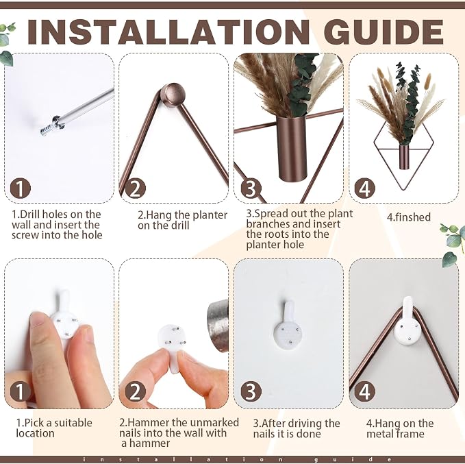 Jexine 8 Pcs Hanging Planters - Image 3
