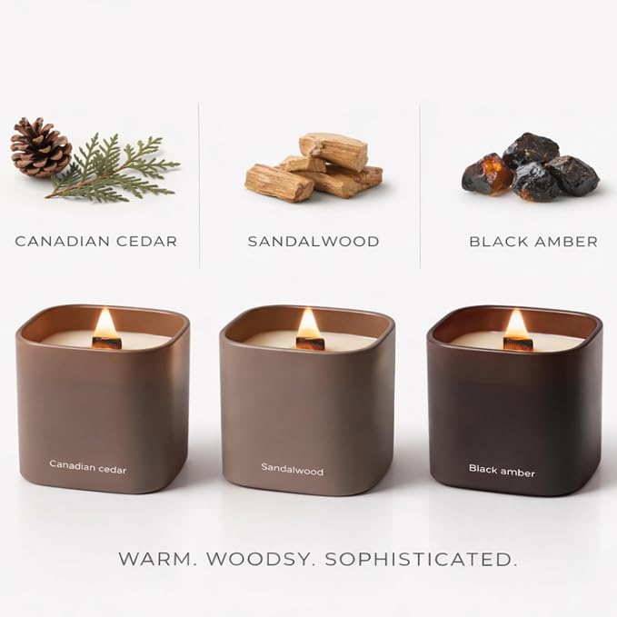 Set of 3 Premium Scented Soy Candles Gift Set | Dusk to Dawn Collection - Image 2