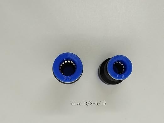 zjxed 3/8" OD x 5/16" OD Pneumatic quick Connector Push to Connect fittings - Image 2