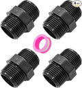 4PCS 1" PVC Hex Nipple Fitting, G1 X G1 Male Thread Coupling Adapter, Pipe by Unknown