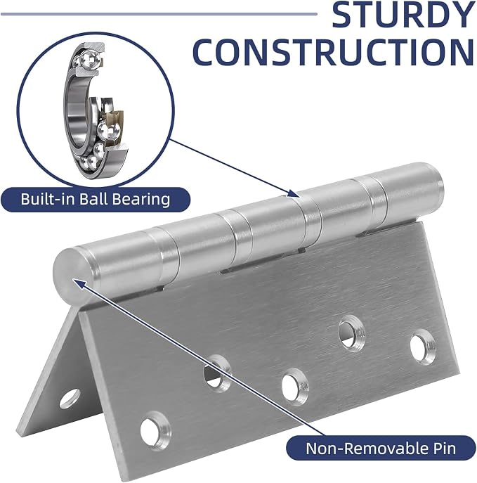 6 Pack Ball Bearing Door Hinges - Image 4