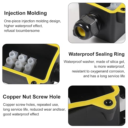2PCS Junction Box Waterproof IP68, 2 Way Outdoor Junction Box | - Image 3