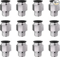 1/8 Push to Connect Fittings npt Thread to 5/16 Air Line Quick | Pneumatic by Unknown