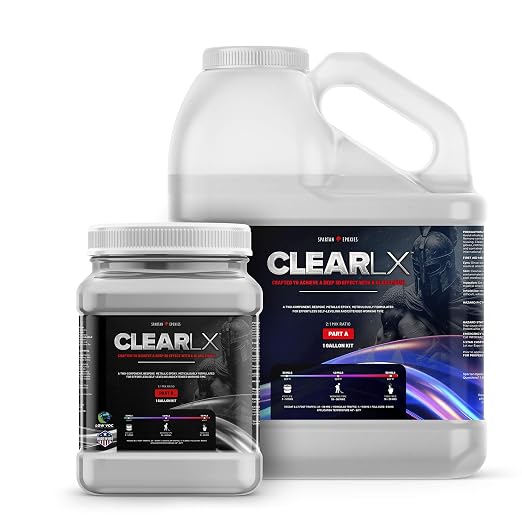 CLEARLX Metallic Epoxy Floor Coating System, Low VOC, Food Safe, Self Leveling by SpartanEpoxies
