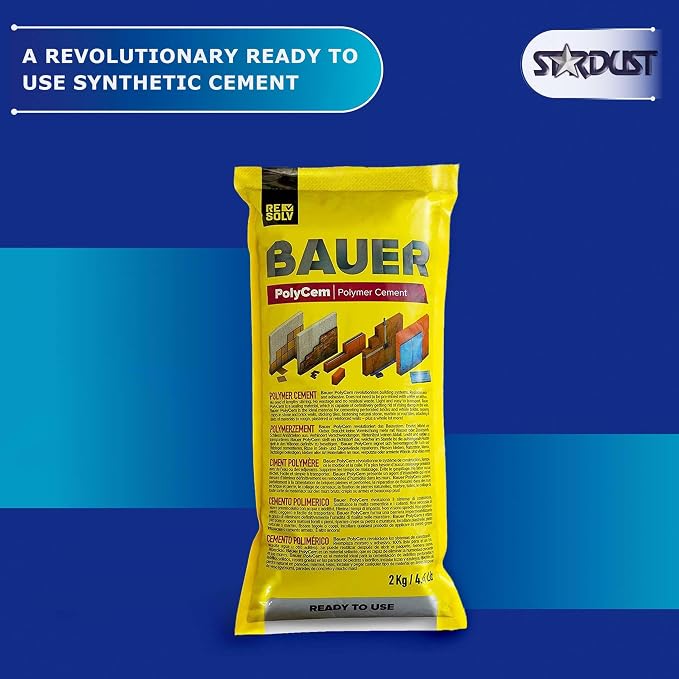 Bauer Instant Polymer Cement, Ready-to-Use, 2kg | Alternative to Mortar & - Image 2