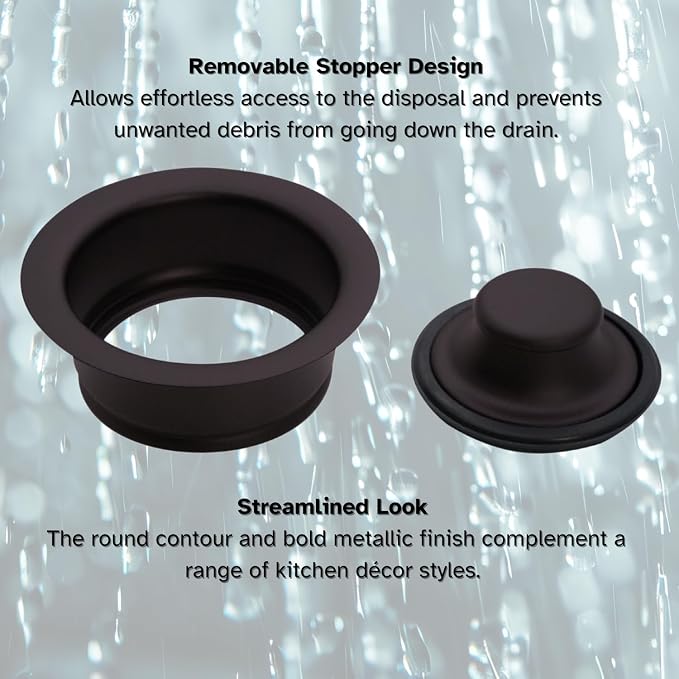 Westbrass A2089-12A 4-1/4" Kitchen Sink Waste Disposal Drain Flange and Stopper - Image 6