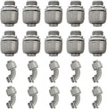 Conduit Connectors, 3/4 Inch Liquid Tight Connector NPT Non-Metallic by HDHAODA