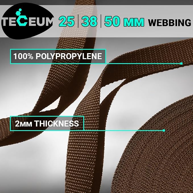 Webbing Strap, 3/4" to 2", 10-50 Yds, EDC gear, backpack repair and pet dog - Image 2
