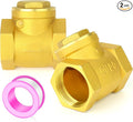 GASHER 2PCS Brass Swing Check Valve 3/4" Female Thread, Backflow Prevention by GASHER