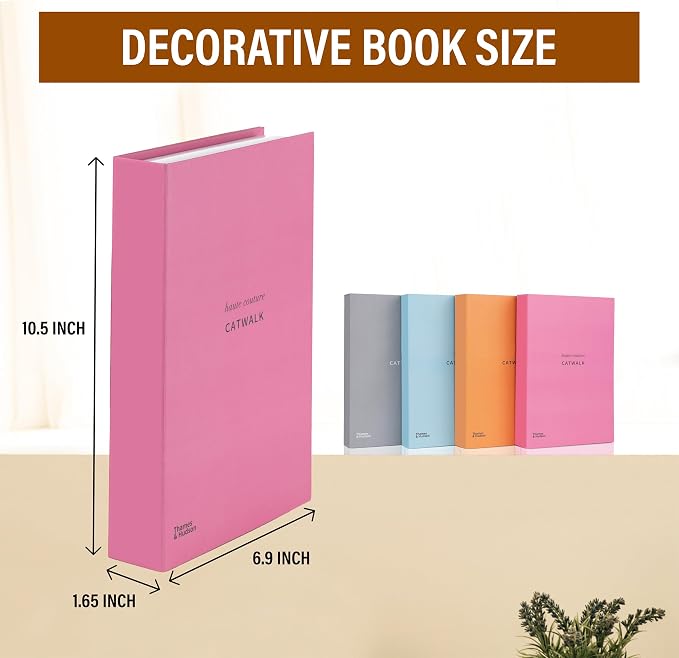 4 Pcs Decorative Books | Faux Modern Coffee Table & Shelf Decor | Sleek - Image 3