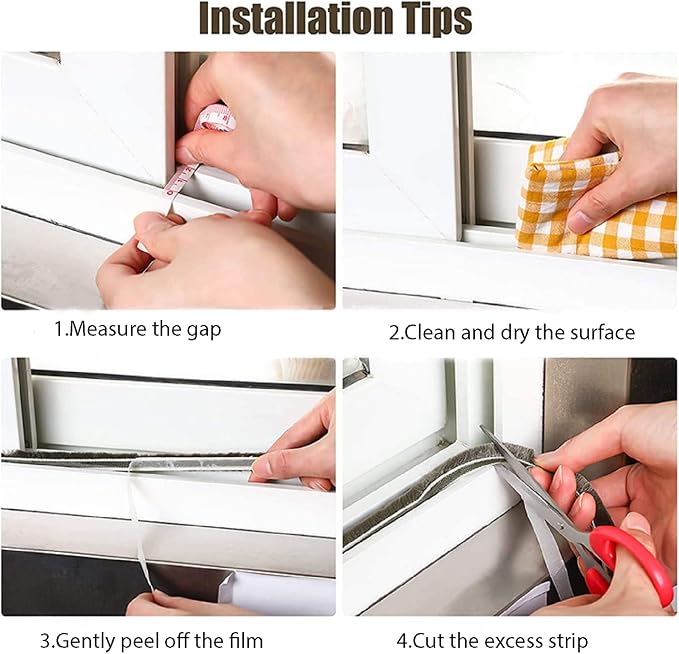 Weather Stripping Door Window Seal Strip 33 Ft, Selfadhesive Strong Adhesion - Image 6
