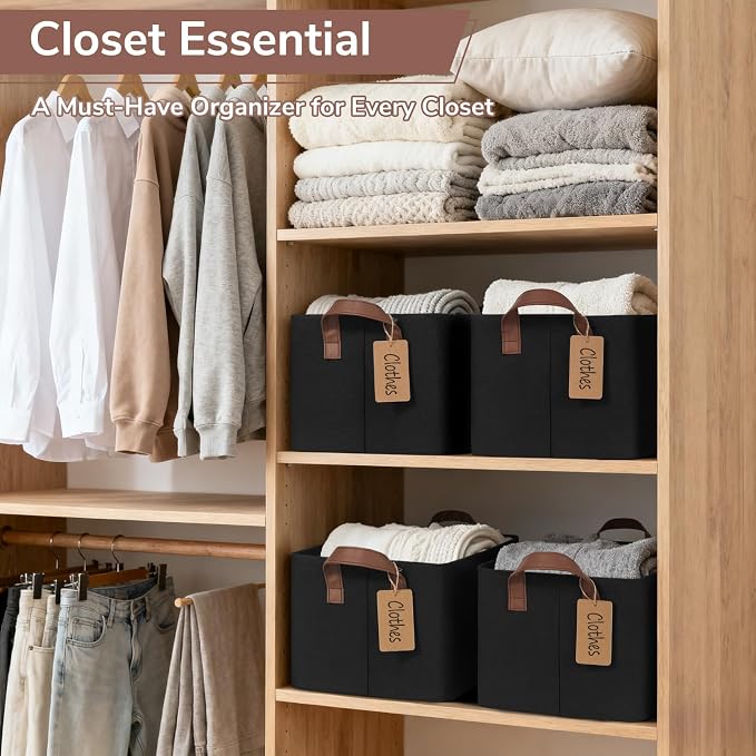 CHICVITA 4 Pack Fabric Storage Bins - Image 2