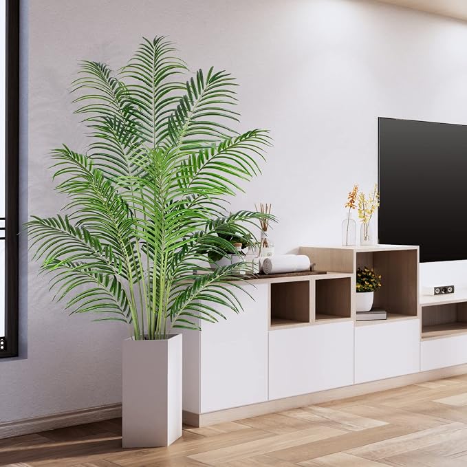 Artificial Palm Tree 6ft Tall Fake Palm Tree Indoor Decor - Image 7