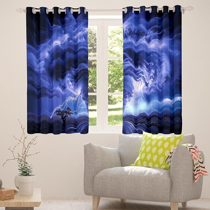 jejeloiu 3D Tornado Blackout Shades Window Treatments Natural Disaster Window - Image 4