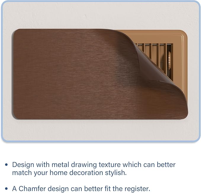 Magnetic Vent Covers 8"x15.5", Metallic Floor Vent Cover - Image 4