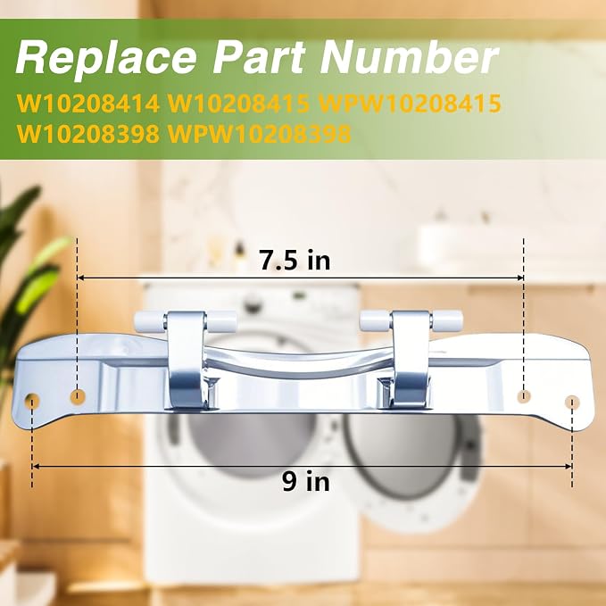 Dryer Washer Door Hinge with 4 Pin Caps Front Loader Dryer and Washer Door - Image 4