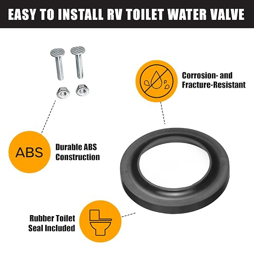 Halotronics RV Toilet Closet Bolt Kit - Image 2