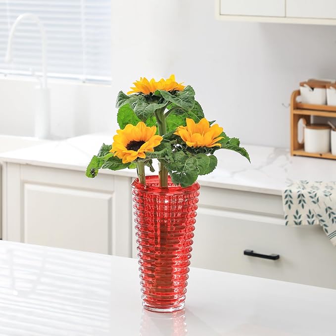 MCMCNCUIU Large Crystal Vase for Flowers, Large Glass Vases, Modern Decorative - Image 6