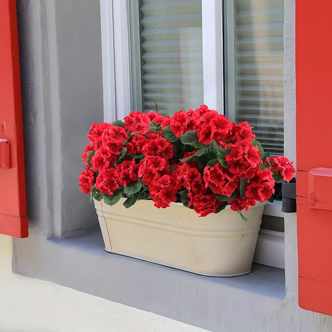 Hananona 6 Pcs Artificial Geranium Flowers - Image 6