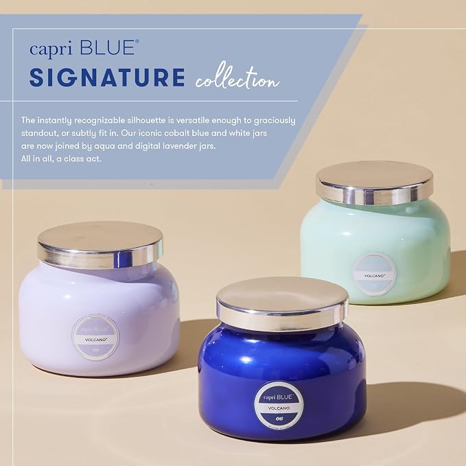 Capri Blue Volcano Scented, Glass Jar Candles - Image 7